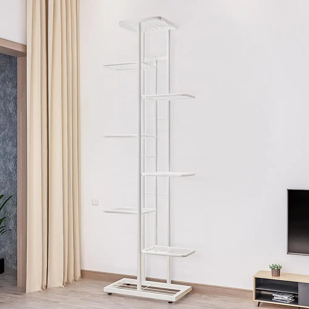 8 Tier Metal Plant Stand With Multi Pot Holder Shelves