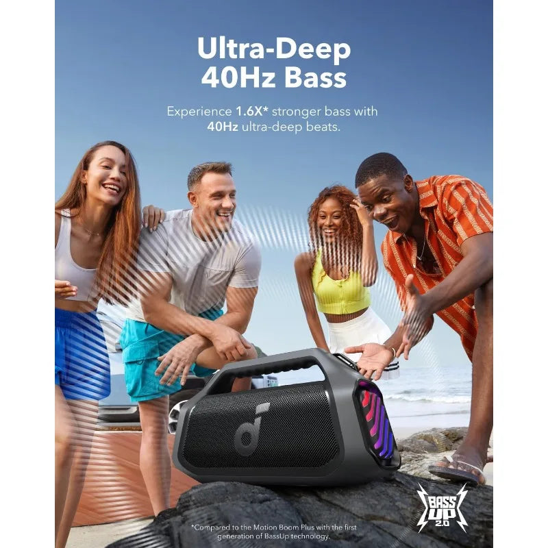 Boom 2 Plus Outdoor Speaker 140W Bluetooth IPX7 Waterproof