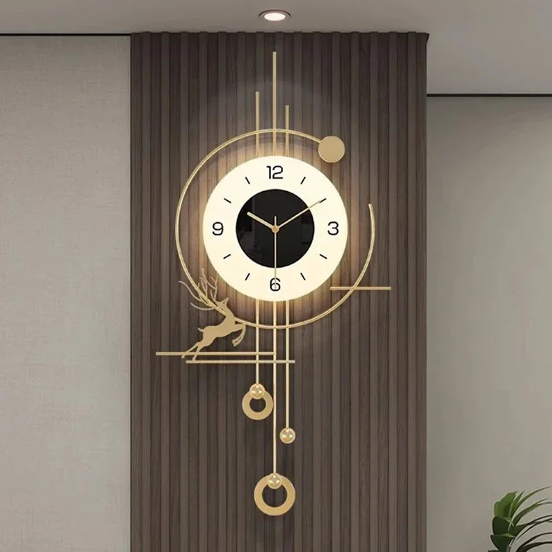 Scandinavian Xenomorph Wall Clock AestheticallyInspired Silent Creative Living Room Decor