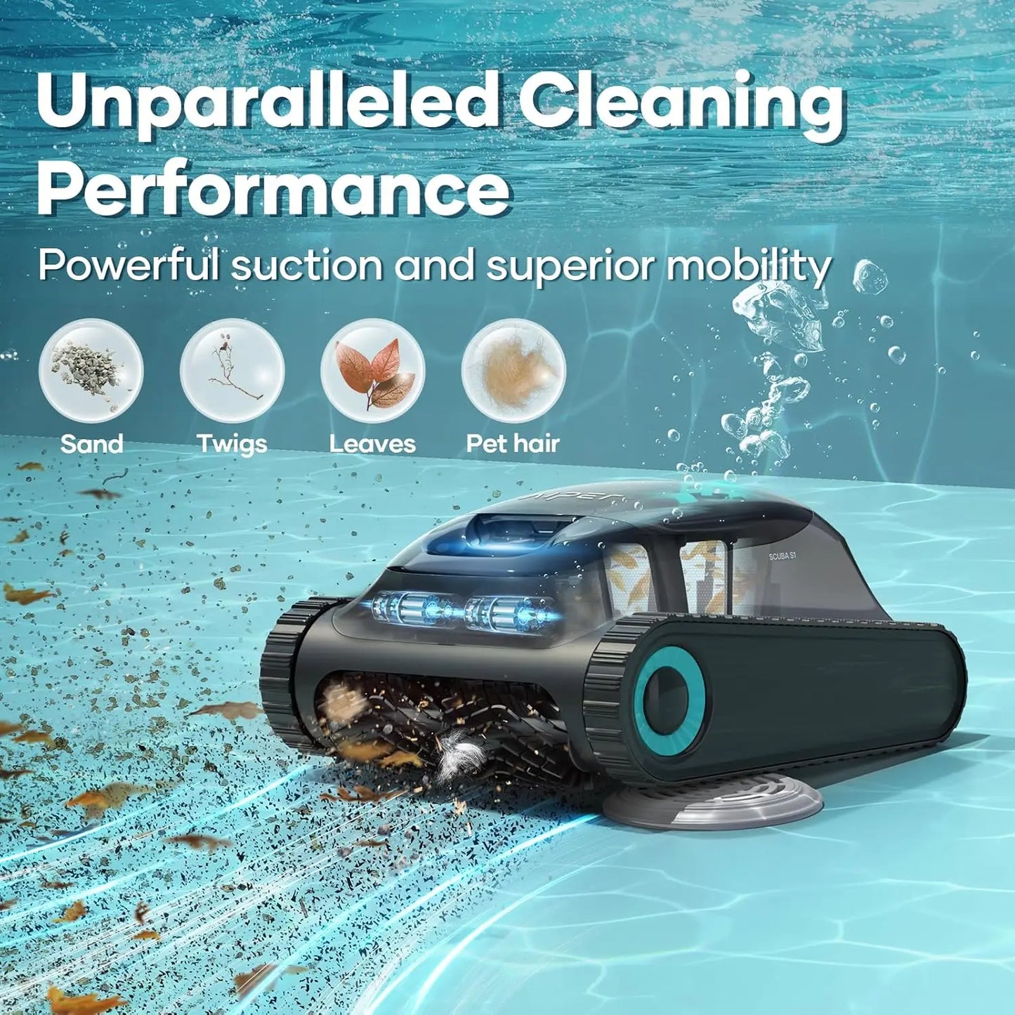 Aiper Scuba S1 Cordless Robotic Pool Cleaner Smart Nav