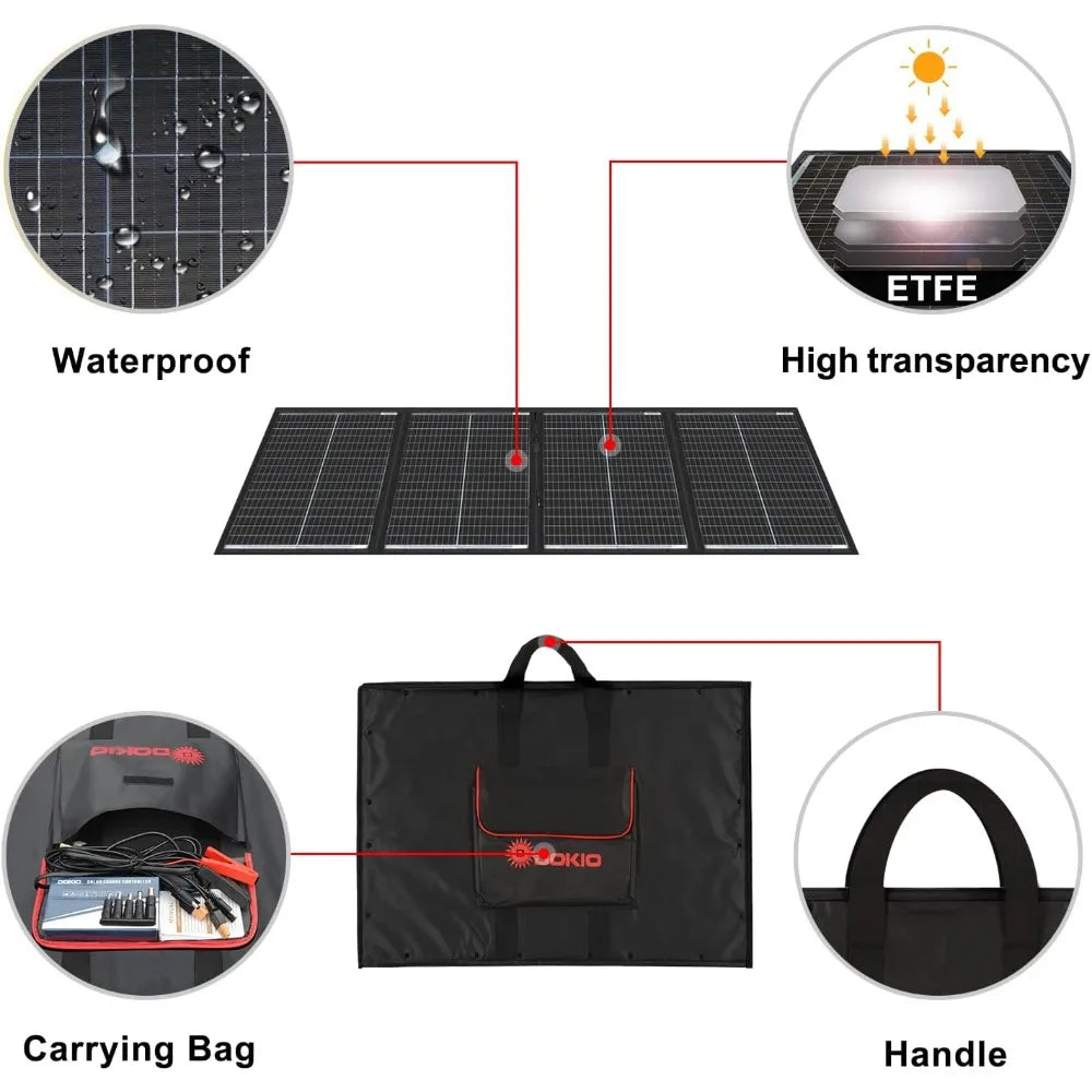300W Folding Solar Panel Kit For 24V Power Stations