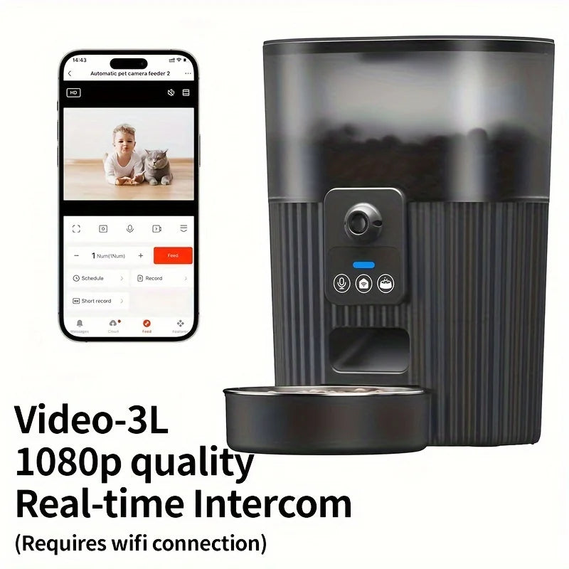 PAPIFEED Smart Cat and Dog Automatic Feeder with WiFi Control