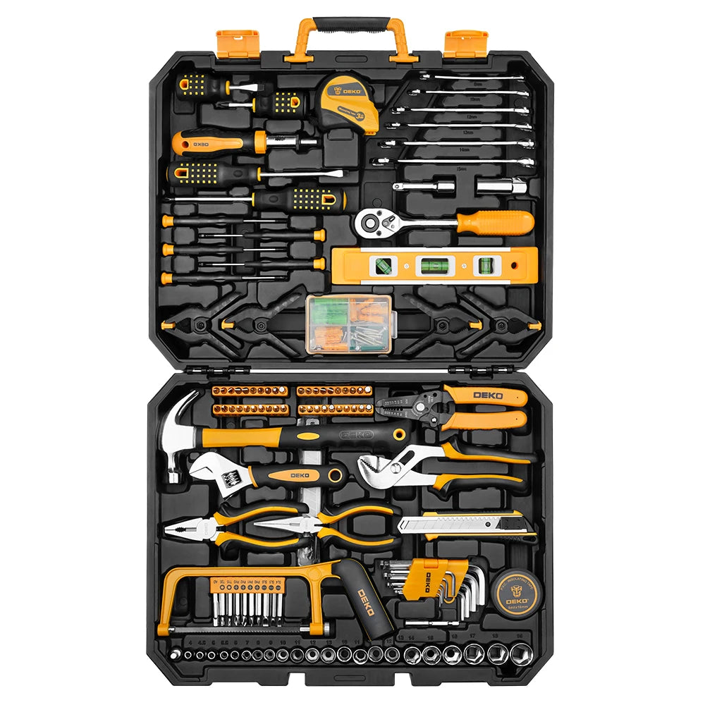 DEKODIY 228Pcs Socket Wrench Auto Repair Tool Kit Set