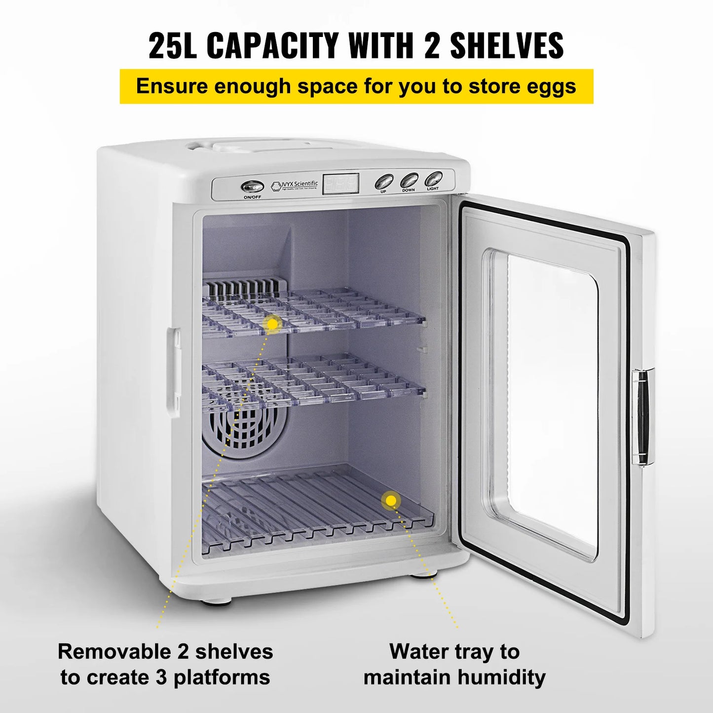 SucceBuy 25L Automatic Reptile Incubator for Egg Breeding