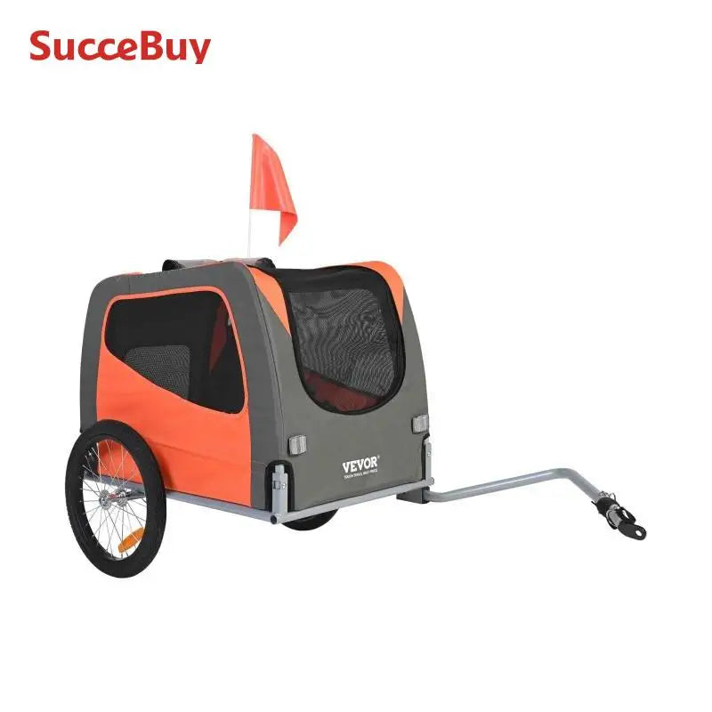 SucceBuy Dog Bike Trailer Carrier With Folding Frame
