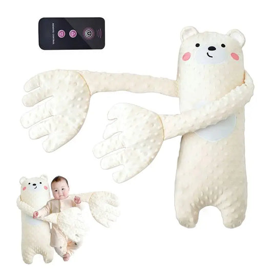 Remote Control Baby Sleep Toy Cartoon Bear Plush Soother Pillow