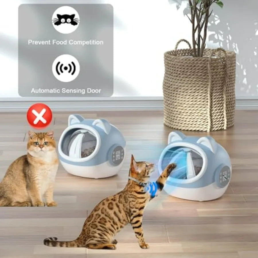 Hign-concerned RFID Automatic Pet Feeder With Dual Collar Tags